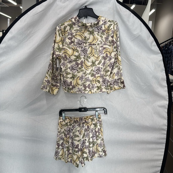 Free People Floral Yellow Pillow Talk PJ Set Size XS NWT - Picture 6 of 7